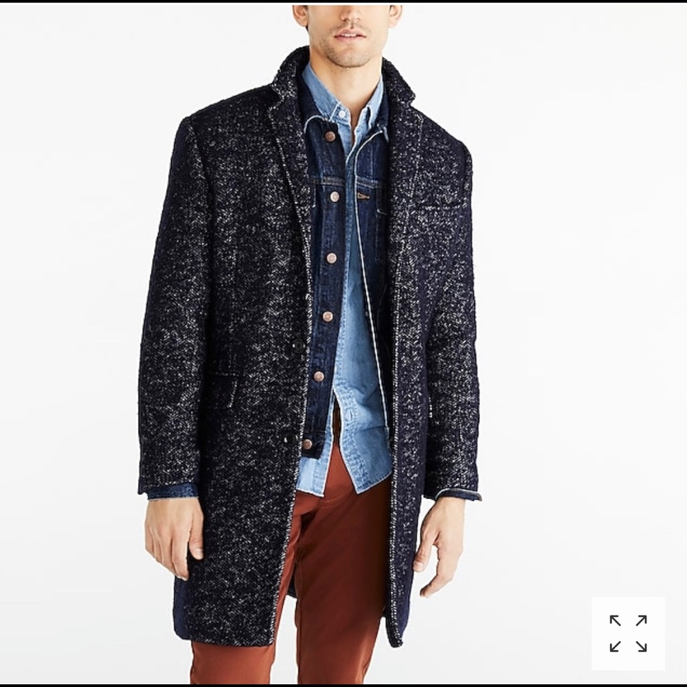 NWT - J.Crew Mercantile Herringbone Topcoat